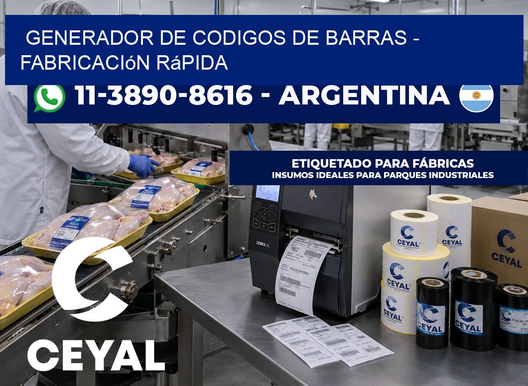 generador de codigos de barras – Fabricación rápida