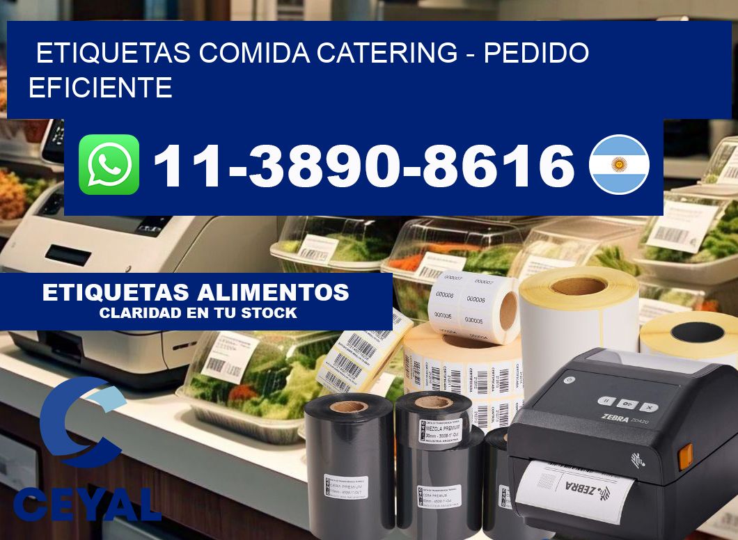 ETIQUETAS COMIDA CATERING - Pedido eficiente