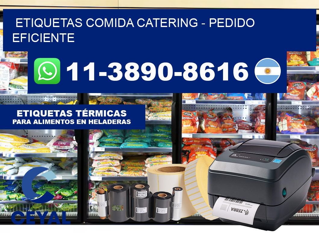 ETIQUETAS COMIDA CATERING – Pedido eficiente