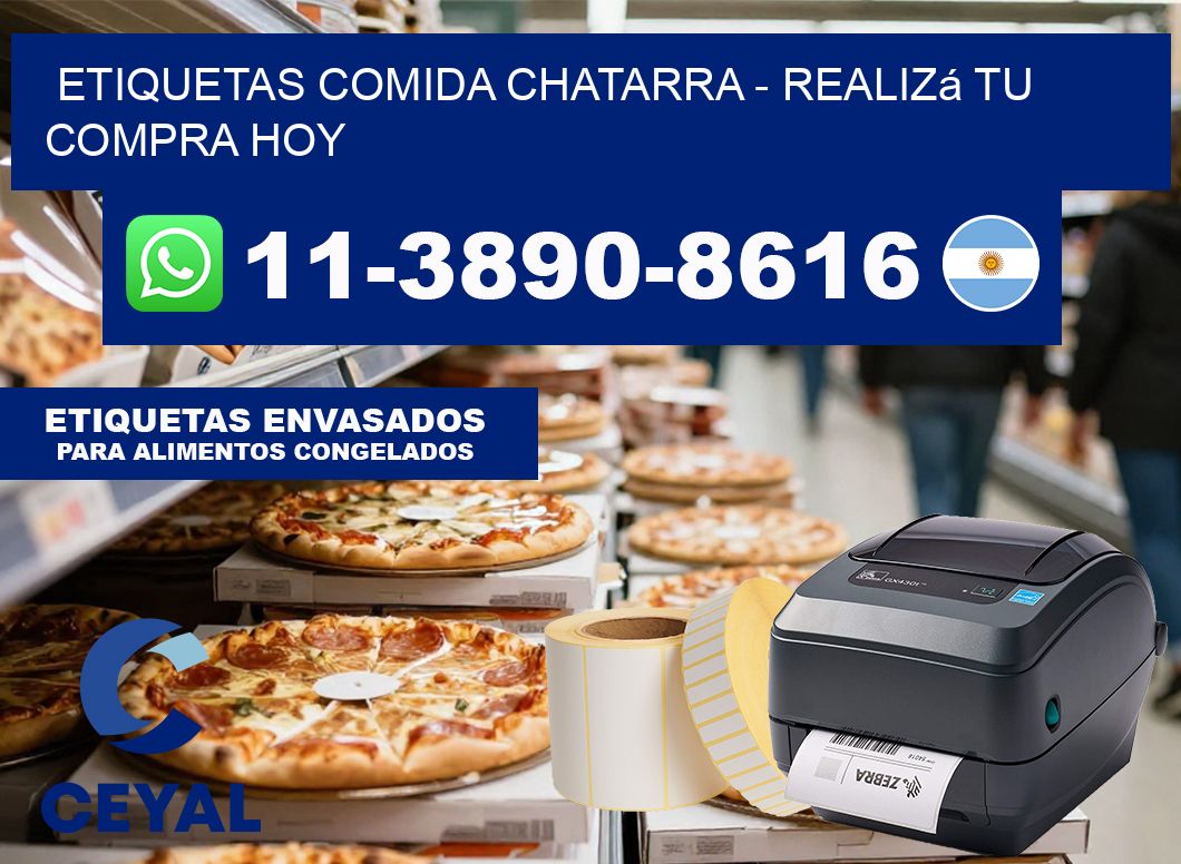 ETIQUETAS COMIDA CHATARRA - Realizá tu compra hoy
