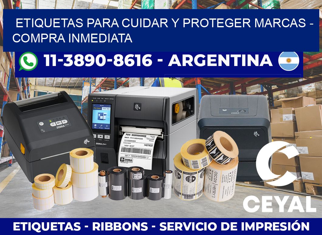 ETIQUETAS PARA CUIDAR Y PROTEGER MARCAS – Compra inmediata