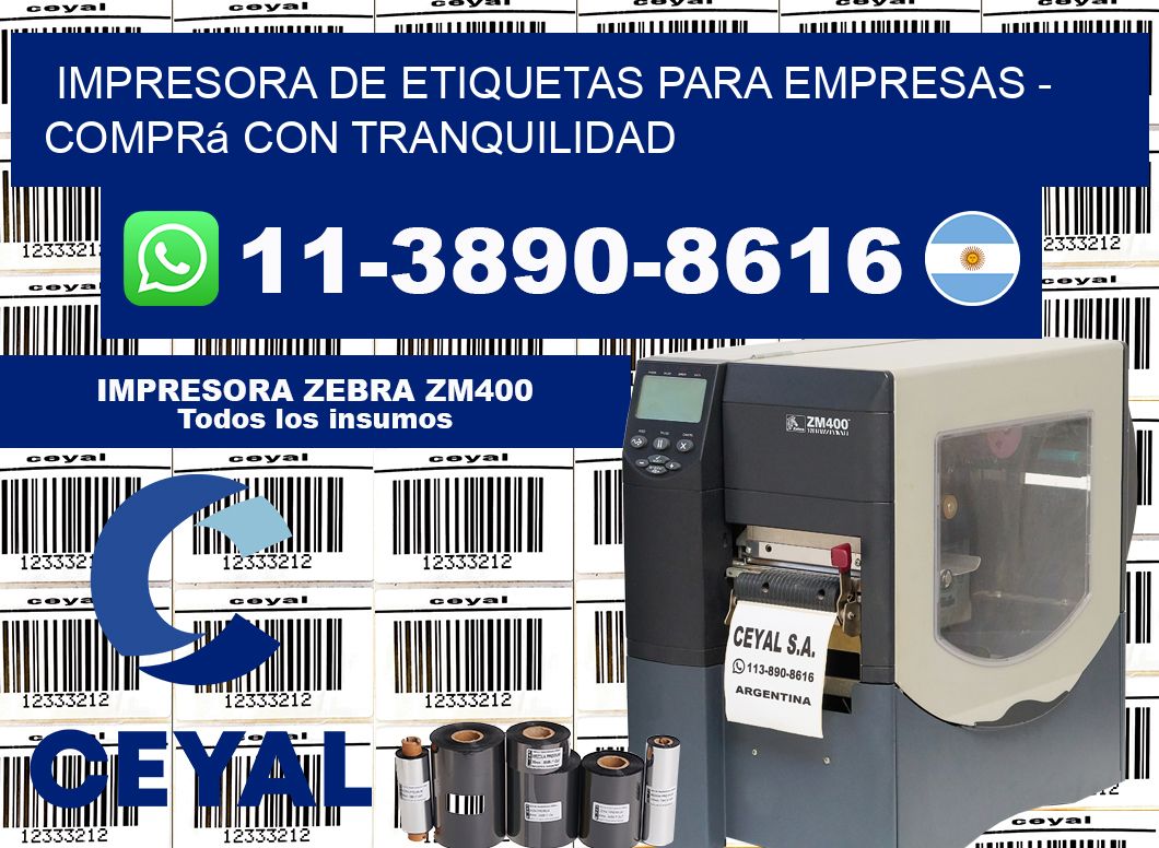 IMPRESORA DE ETIQUETAS PARA EMPRESAS – Comprá con tranquilidad