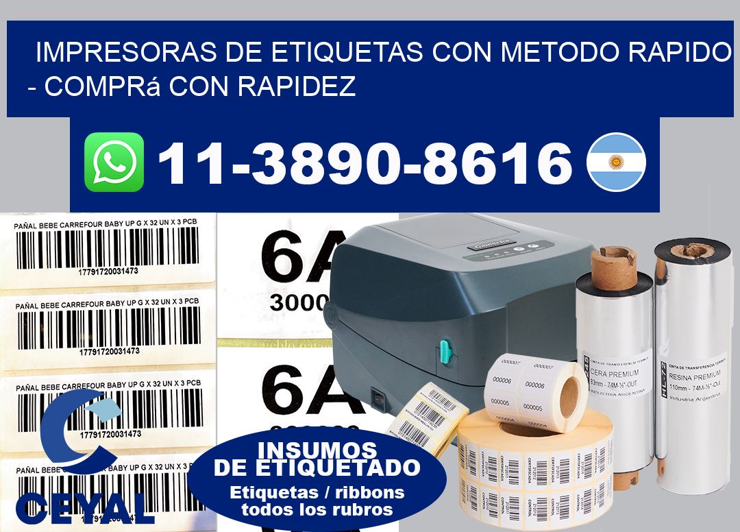 IMPRESORAS DE ETIQUETAS CON METODO RAPIDO - Comprá con rapidez