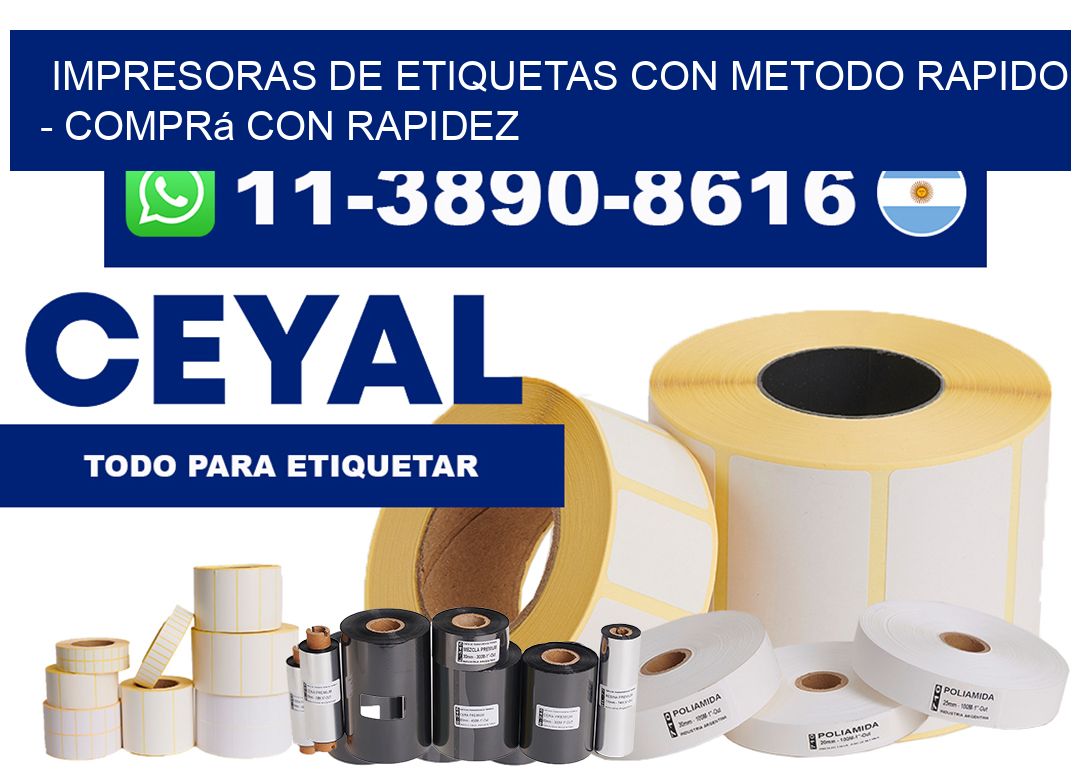 IMPRESORAS DE ETIQUETAS CON METODO RAPIDO – Comprá con rapidez