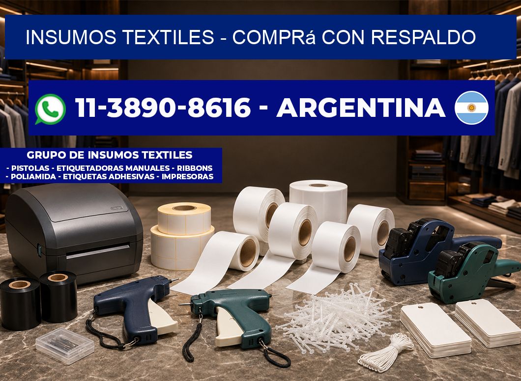 INSUMOS TEXTILES – Comprá con respaldo
