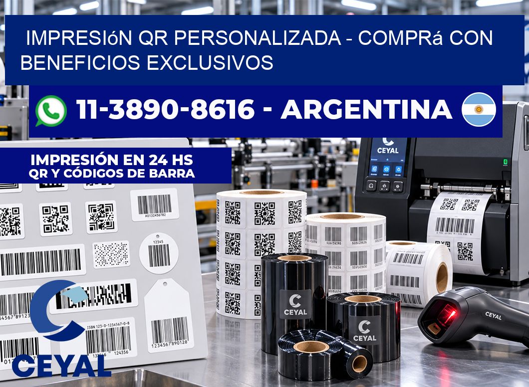 Impresión QR Personalizada - Comprá con beneficios exclusivos