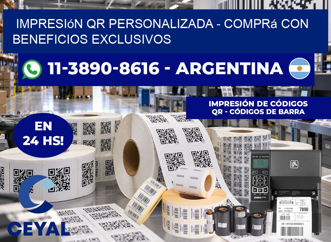 Impresión QR Personalizada - Comprá con beneficios exclusivos