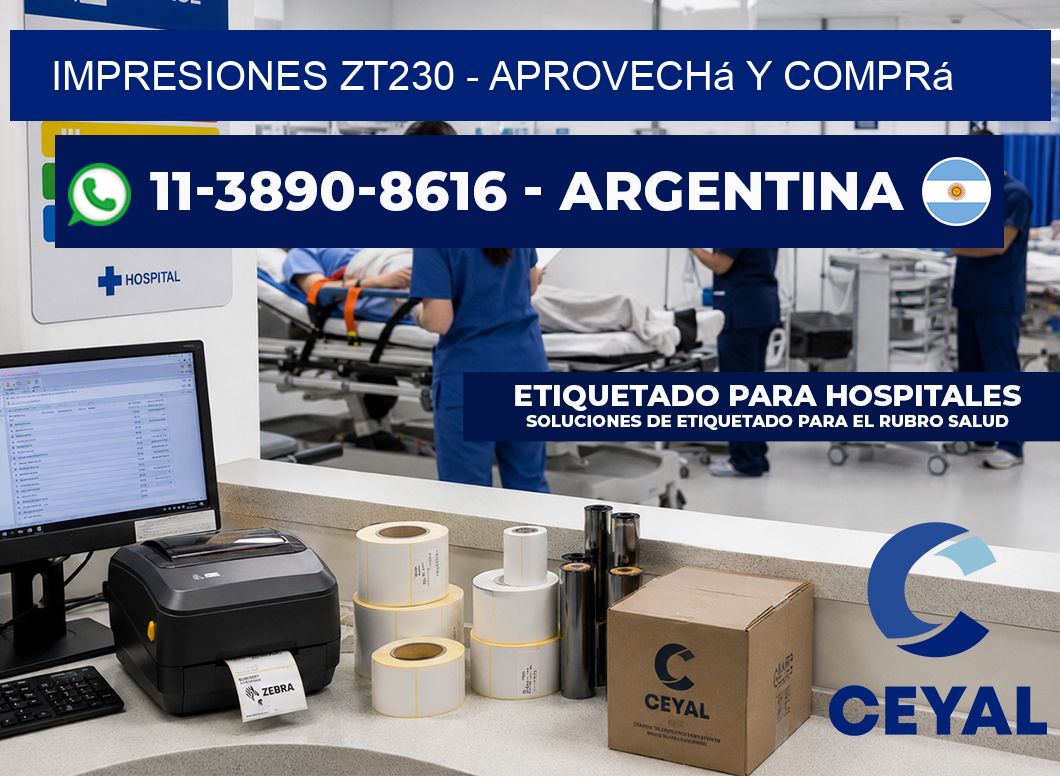 Impresiones ZT230 – Aprovechá y comprá