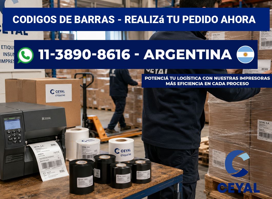 codigos de barras - Realizá tu pedido ahora