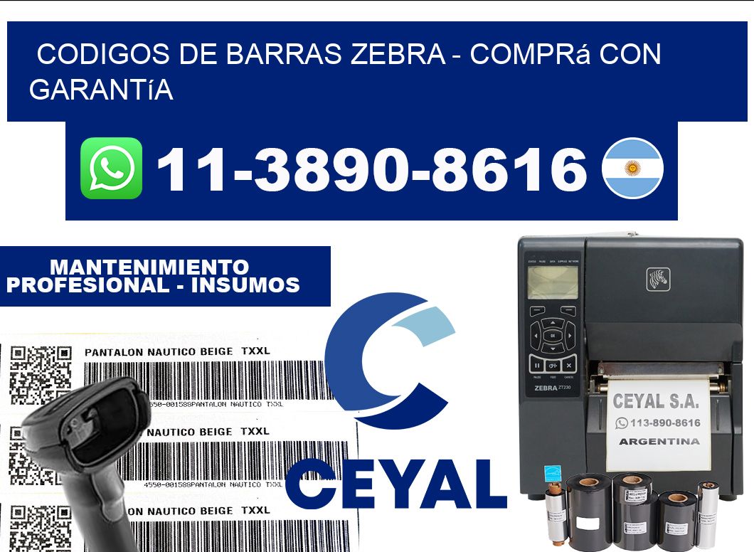 codigos de barras zebra - Comprá con garantía