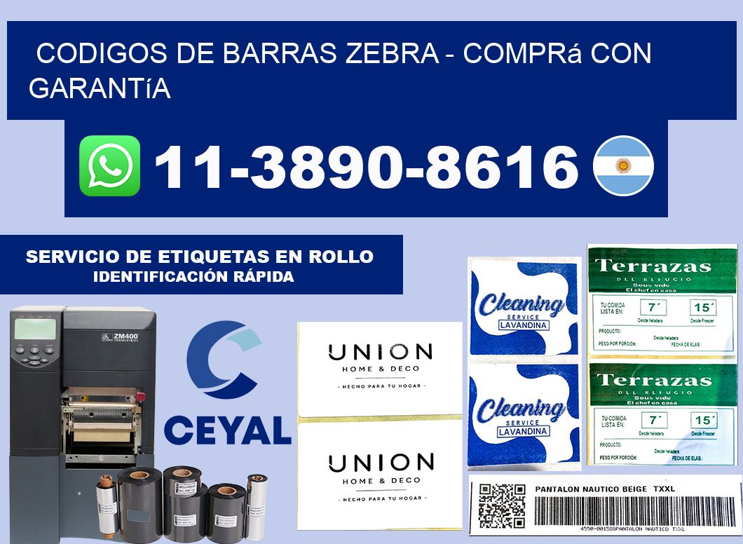 codigos de barras zebra - Comprá con garantía