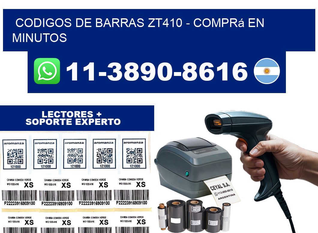 codigos de barras zt410 - Comprá en minutos