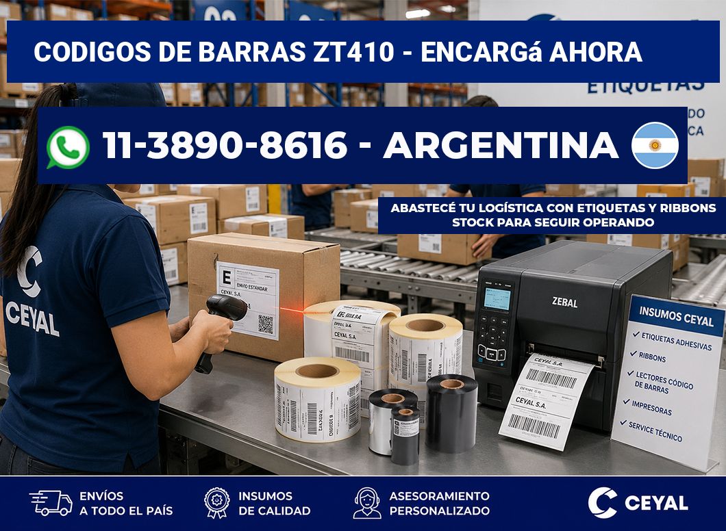 codigos de barras zt410 - Encargá ahora
