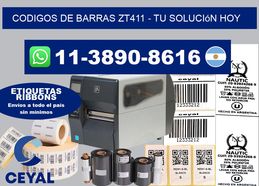 codigos de barras zt411 - Tu solución hoy