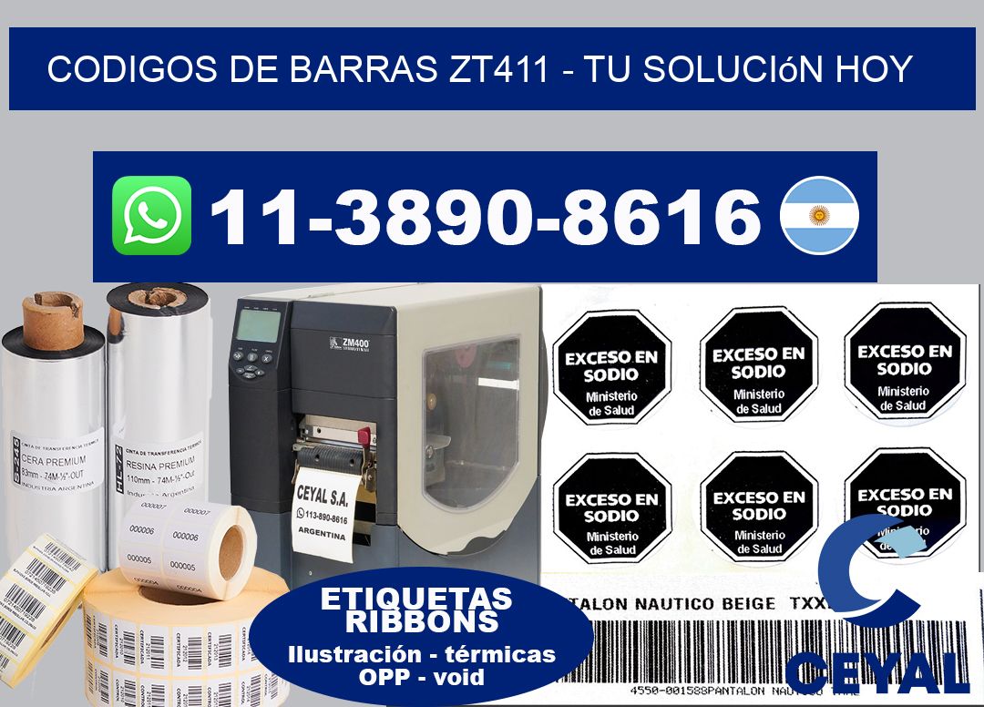 codigos de barras zt411 – Tu solución hoy