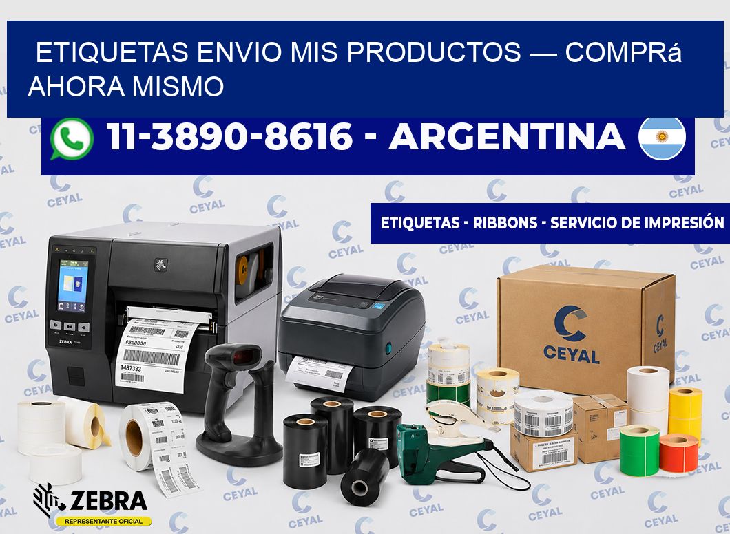 etiquetas envio mis productos — Comprá ahora mismo