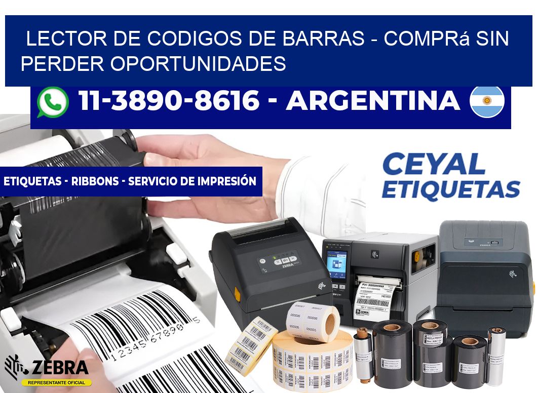 lector de codigos de barras - Comprá sin perder oportunidades