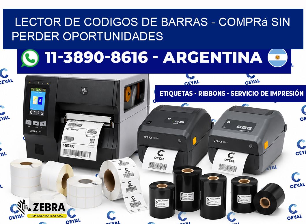 lector de codigos de barras - Comprá sin perder oportunidades