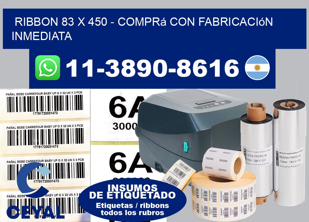 ribbon 83 x 450 - Comprá con fabricación inmediata