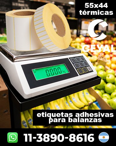 ETIQUETADO TÉRMICO BALANZAS - Comprá con stock permanente