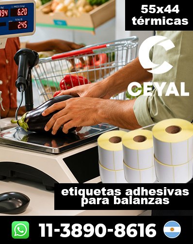 ETIQUETAS ROLLO BALANZA – Comprá con respaldo