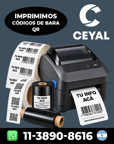 Impresión de Códigos barras - Comprá directo por WhatsApp